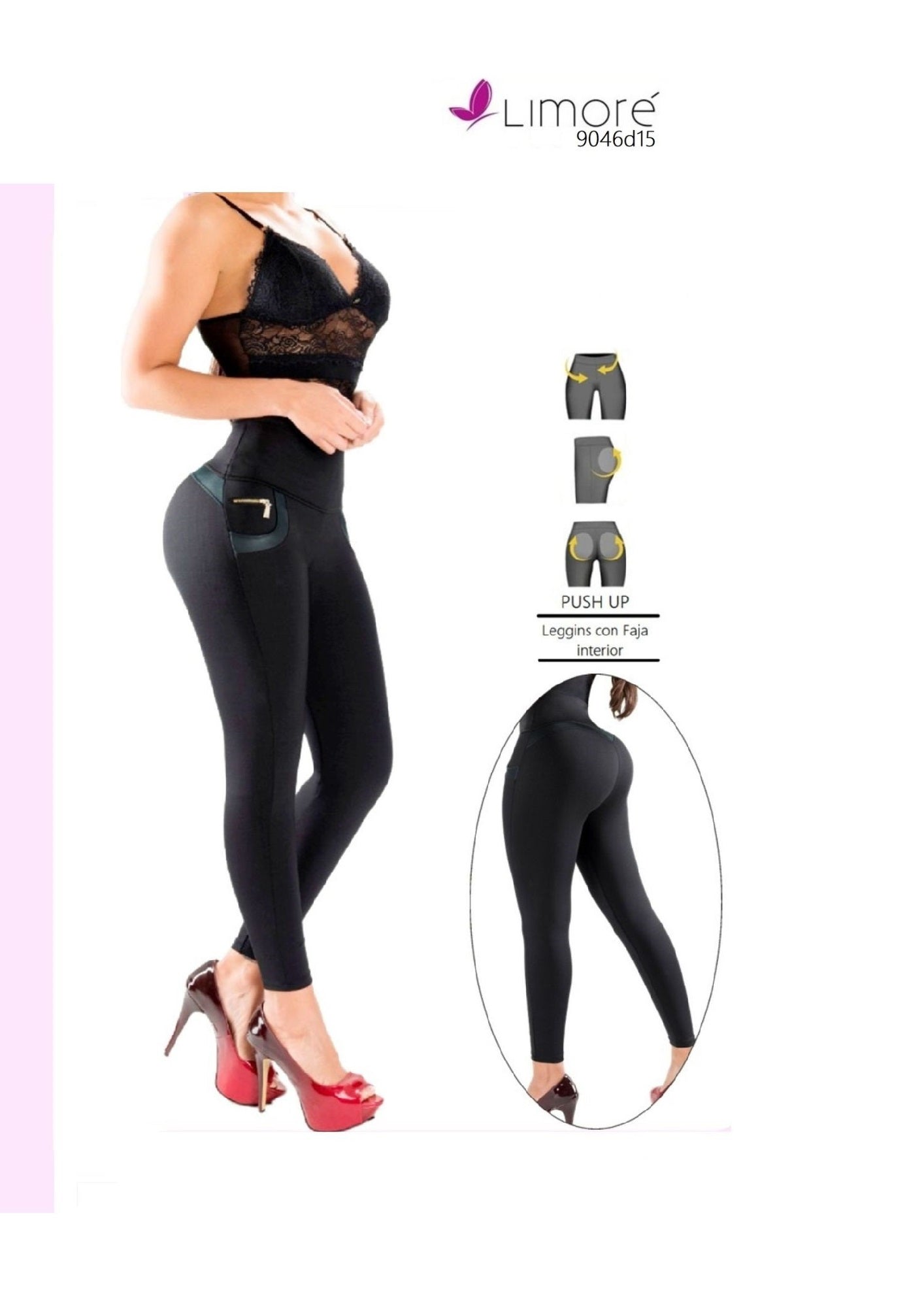 LEGGINS • Levantacola (Negro)