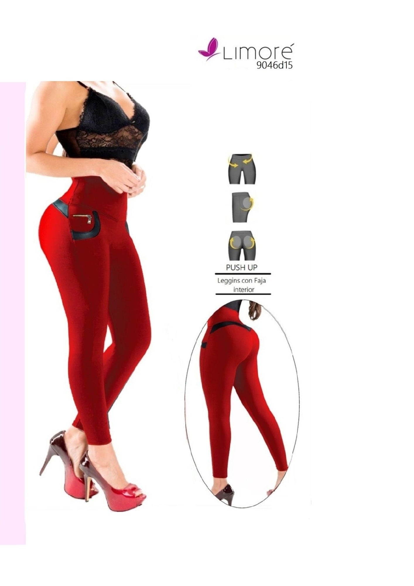LEGGINS • Levantacola (Rojo)