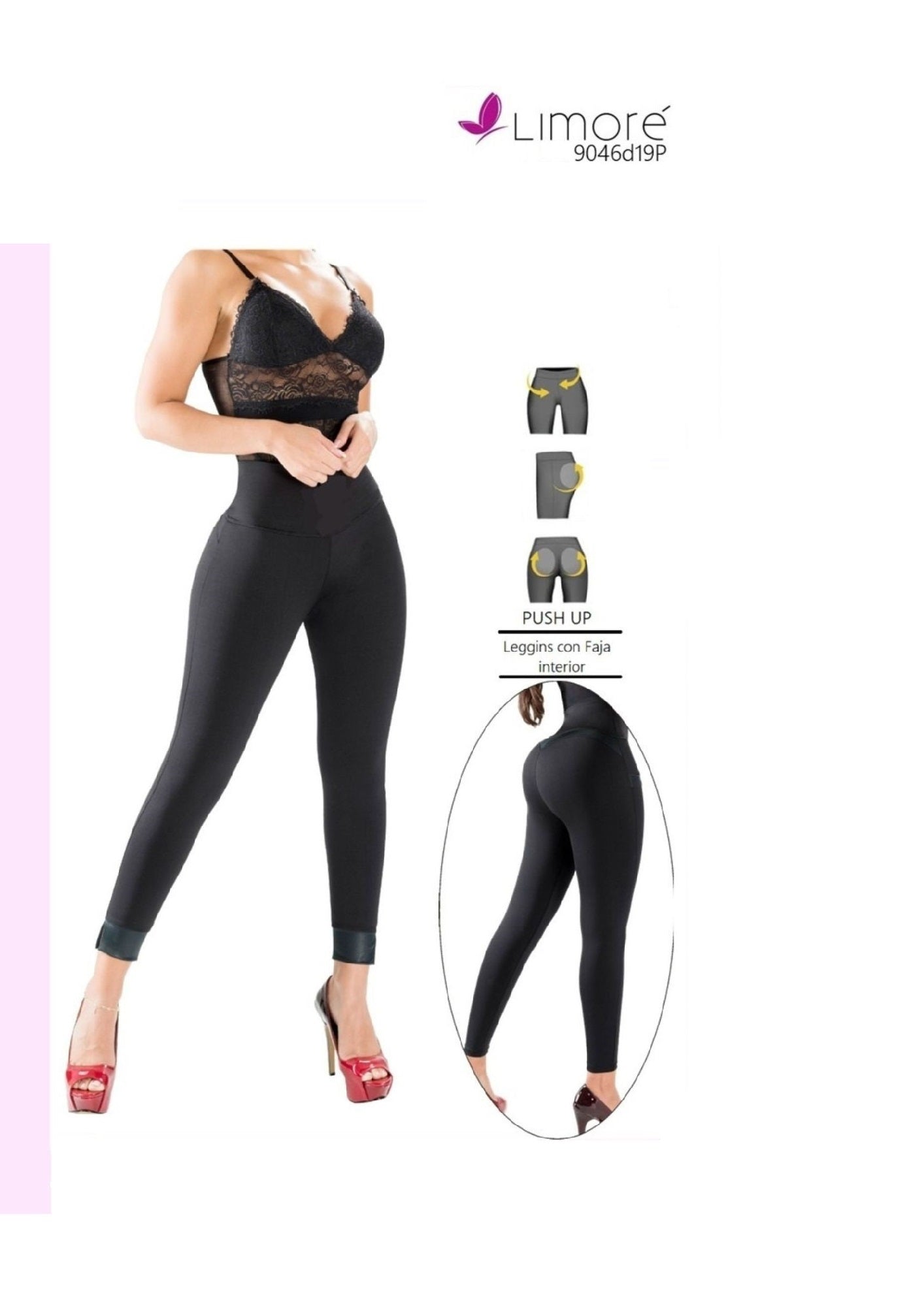 LEGGINS • Levantacola (Negro)