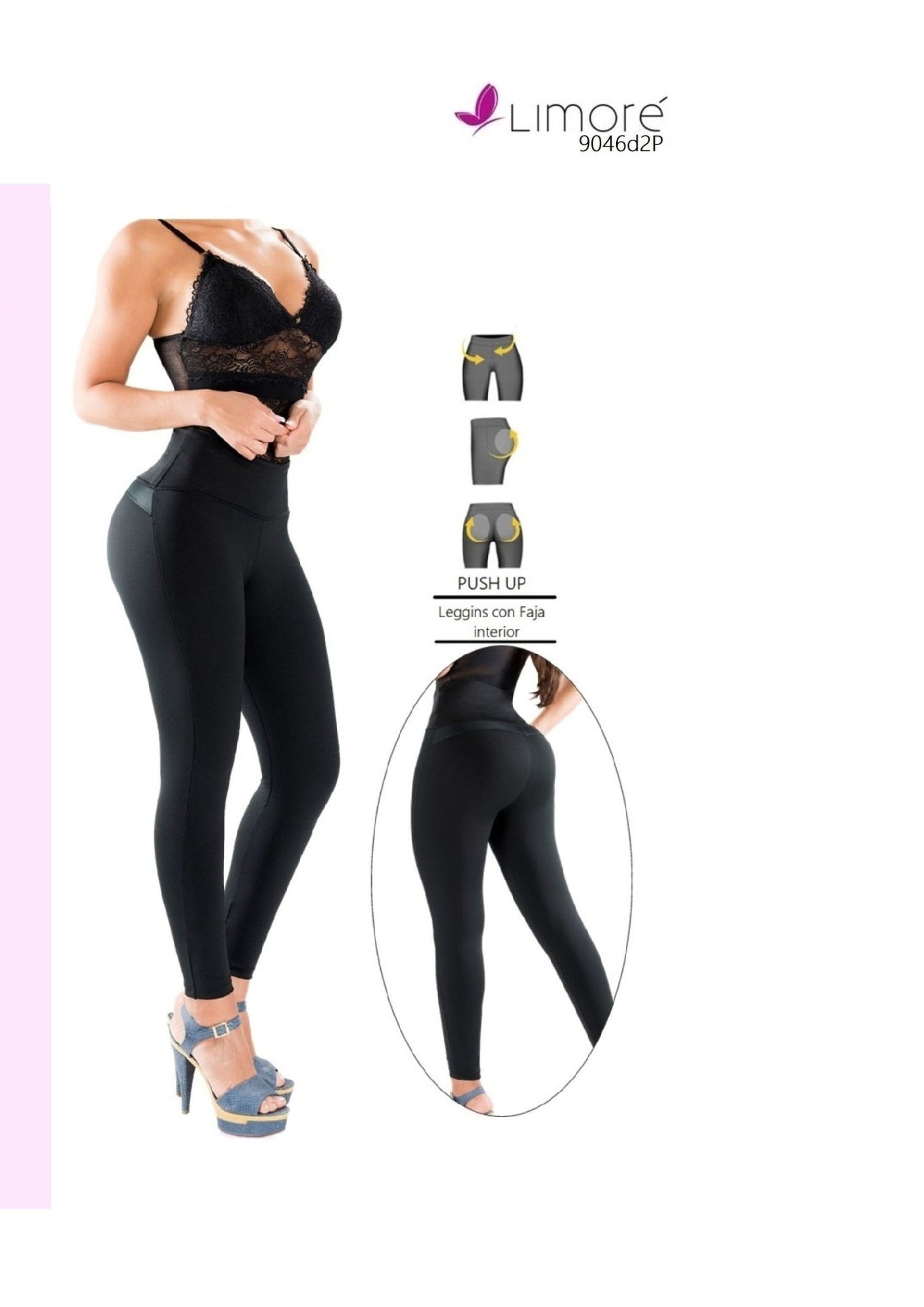 LEGGINS • Levantacola (Negro)