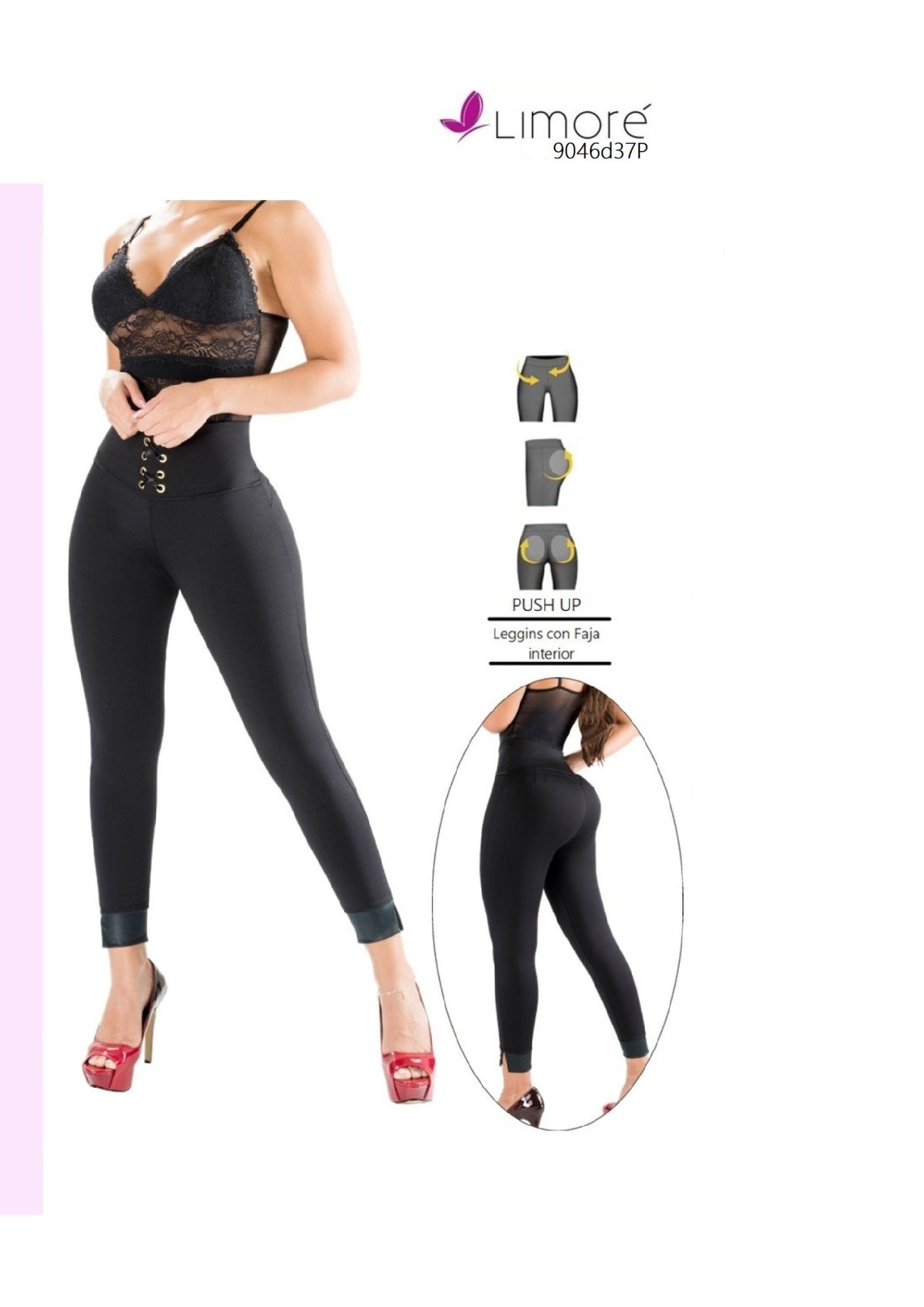 LEGGINS • Levantacola (Negro)