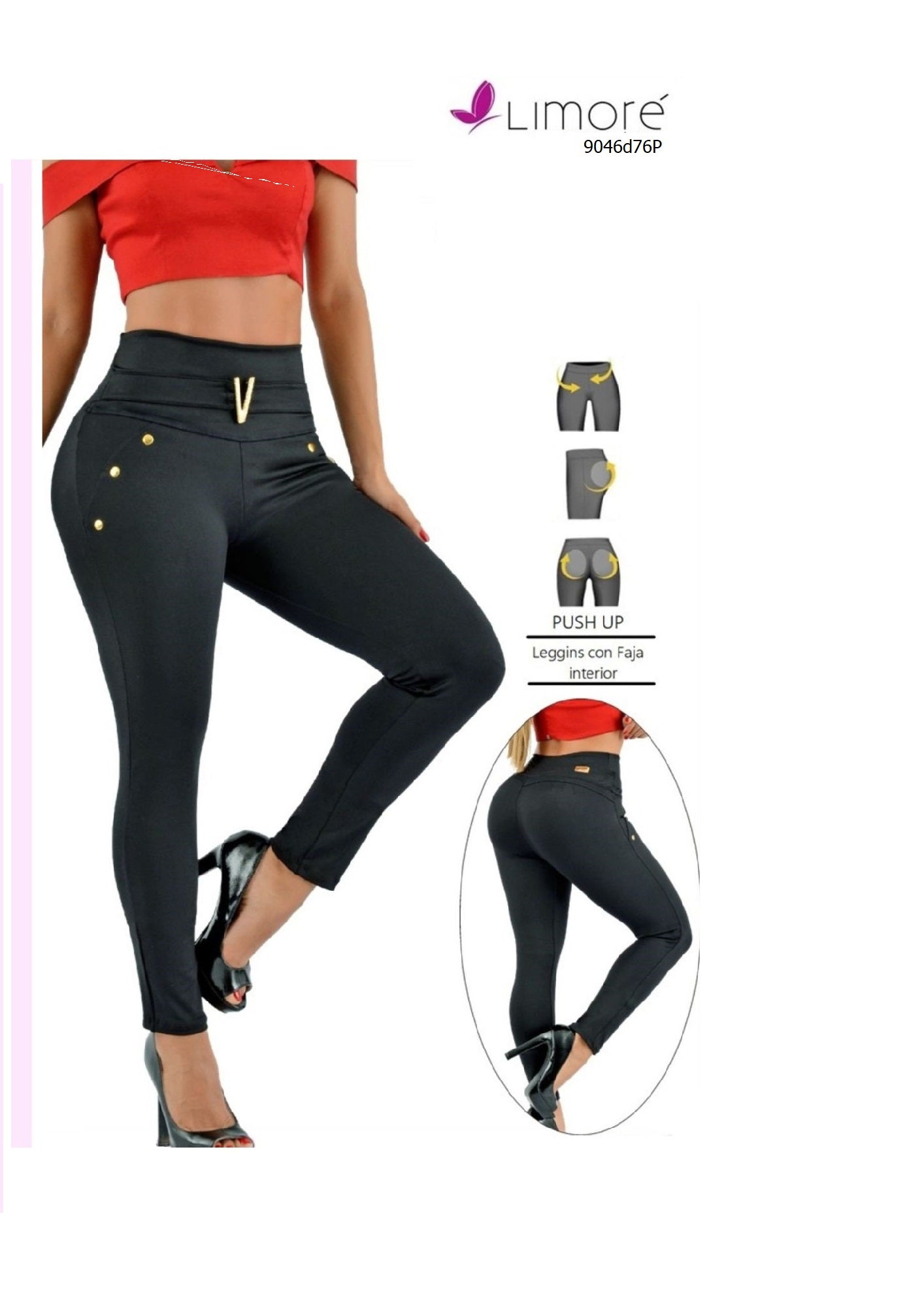 LEGGINS • Levantacola (Negro)