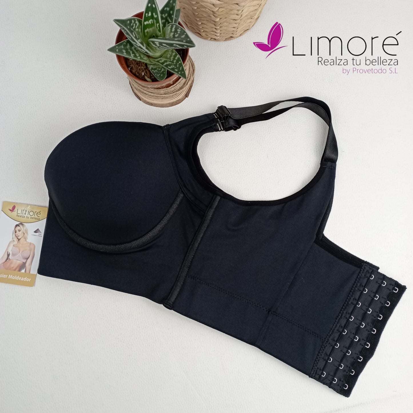 SUJETADOR COVER BRA • Ideal Busto Grande (Negro)