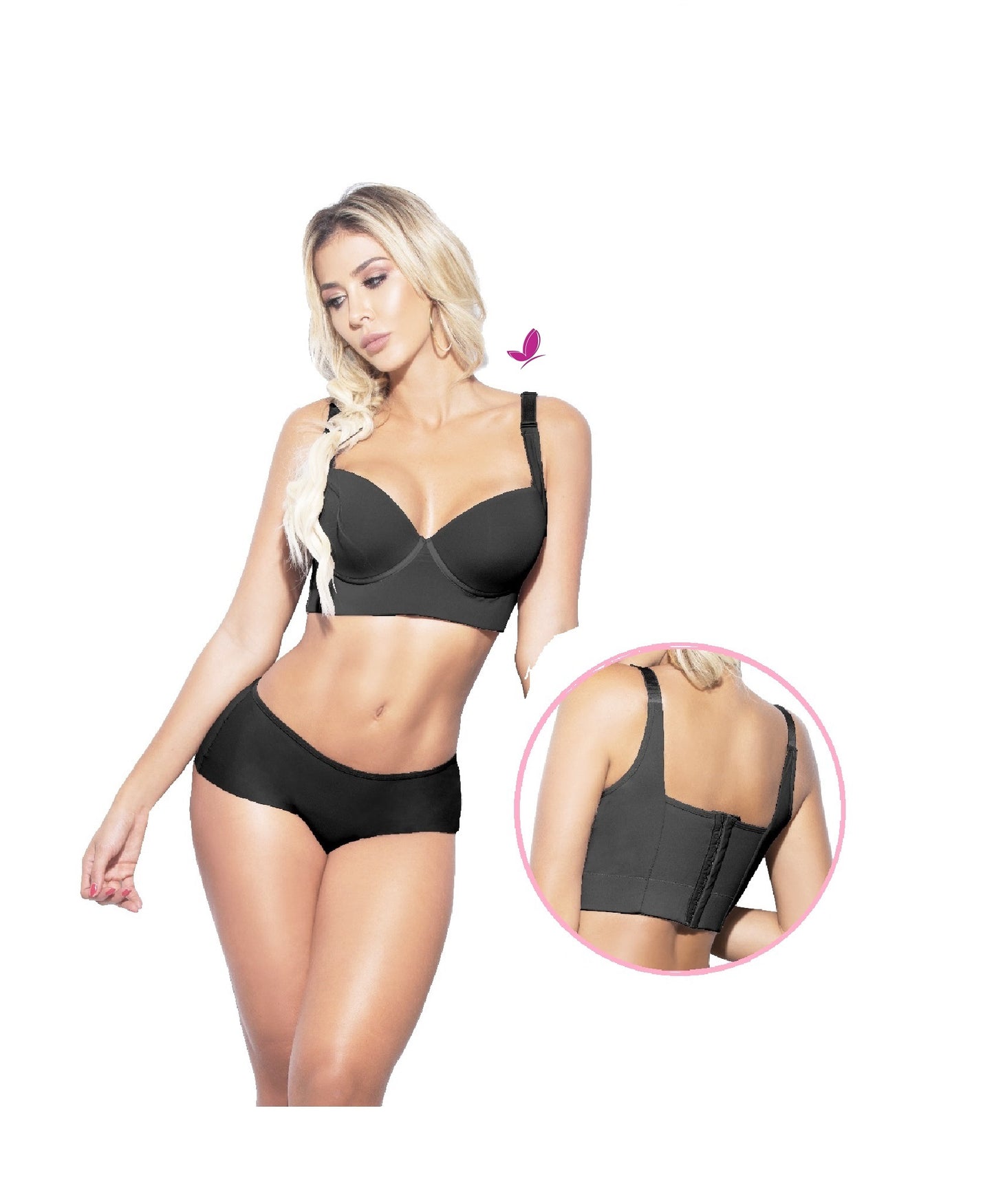 SUJETADOR COVER BRA • Ideal Busto Grande (Negro)