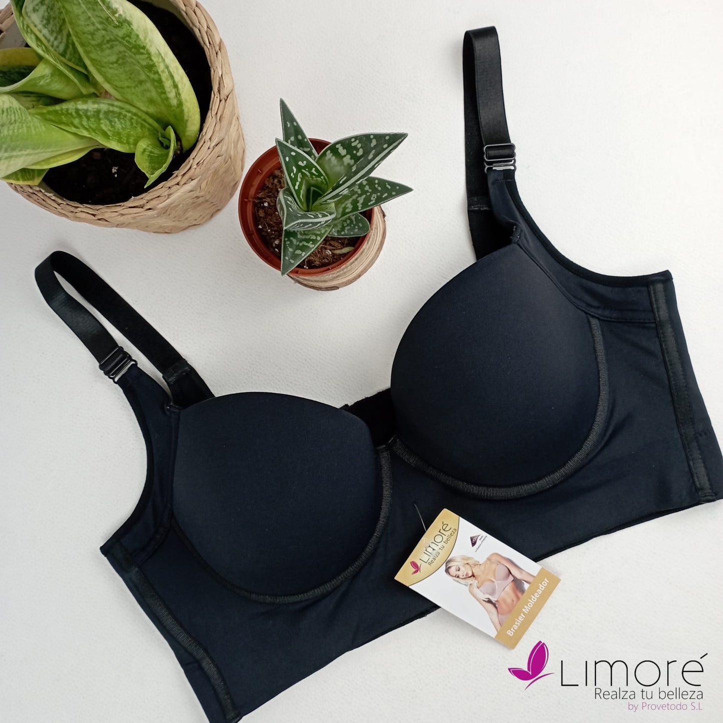 SUJETADOR COVER BRA • Ideal Busto Grande (Negro)