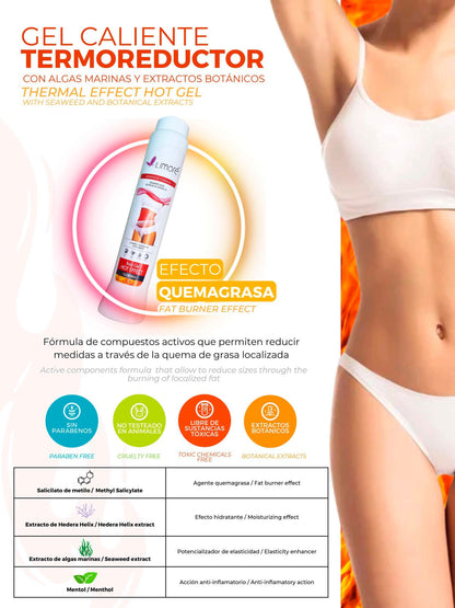 GEL CALIENTE • Efecto Quemagrasa (300gr)