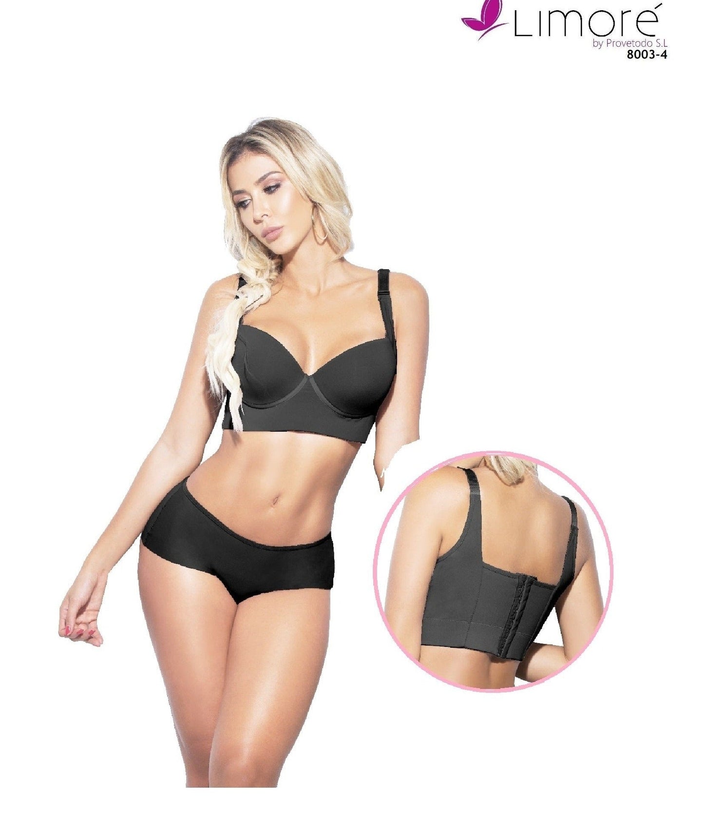 SUJETADOR COVER BRA • Ideal Busto Grande (Negro)